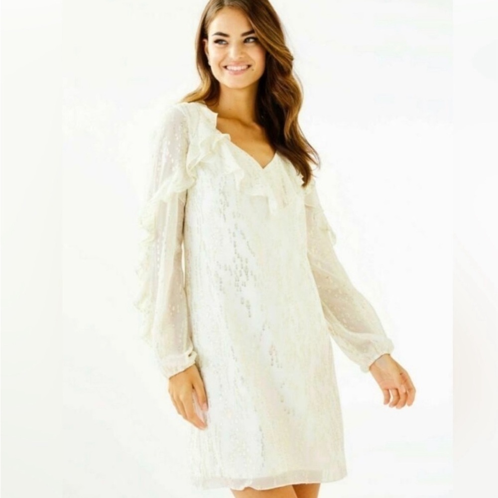 NWT Lilly Pulitzer Belle Silk Dress Size 4.